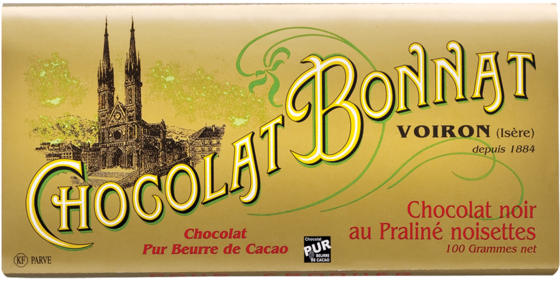 Chocolat Noir au Praliné noisettes